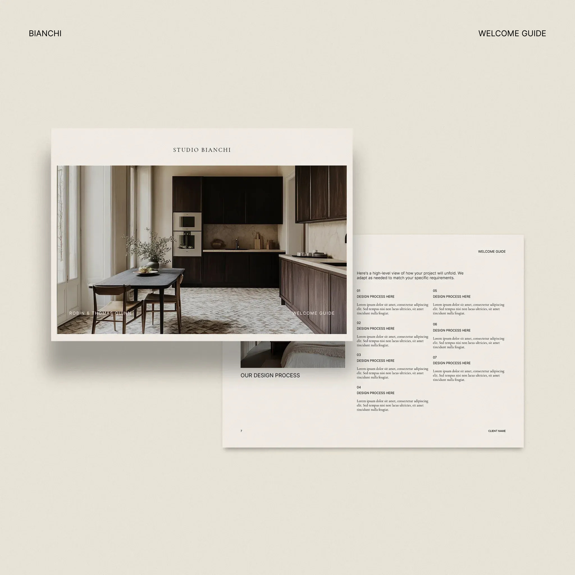 Bianchi | Interior Design Client Experience Template Kit