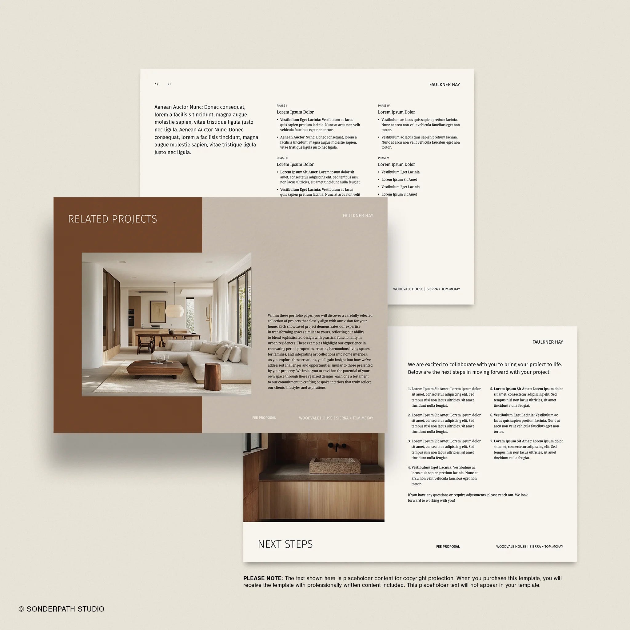 Faulkner Hay | Interior Design Fee Proposal Template