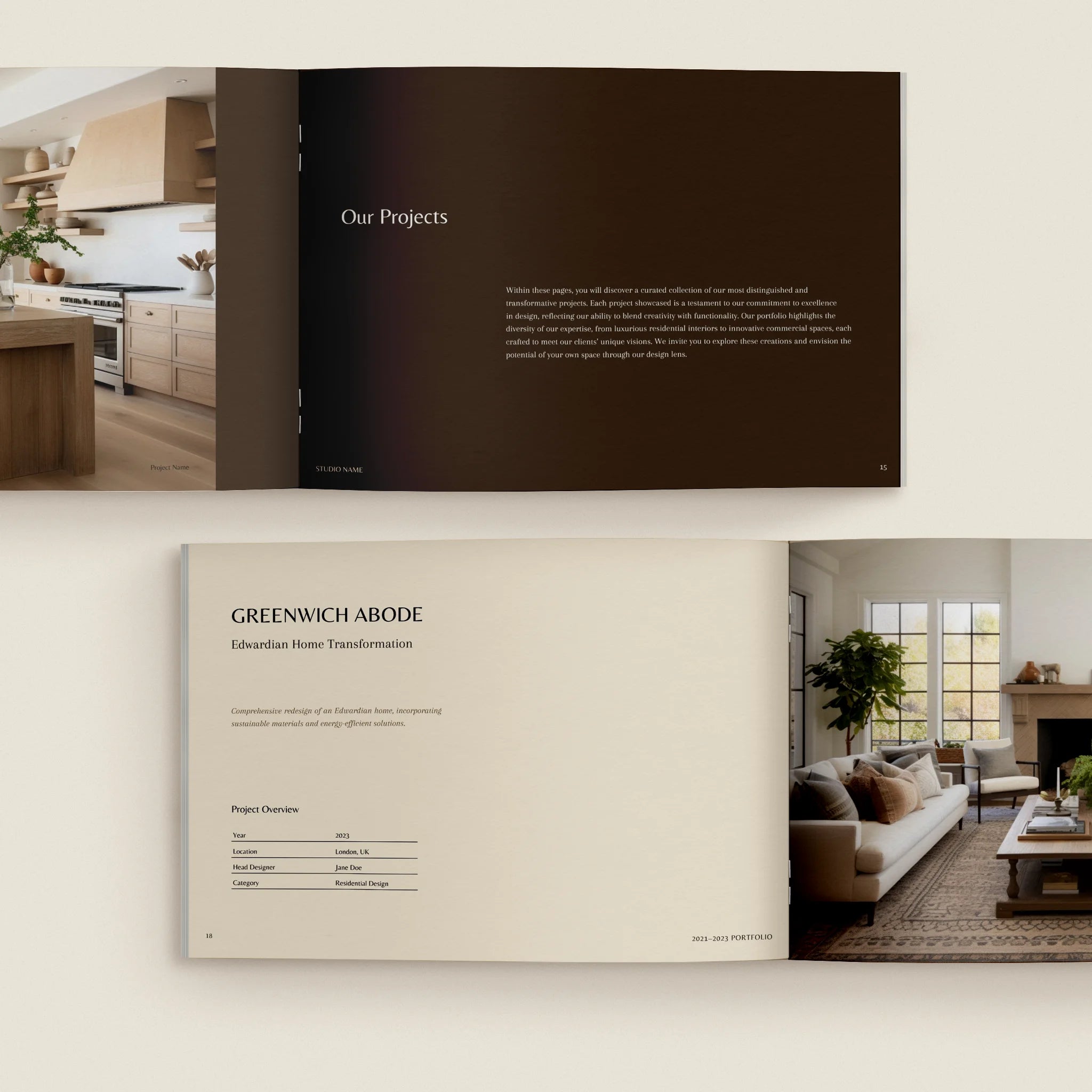 Interior Design Portfolio Template