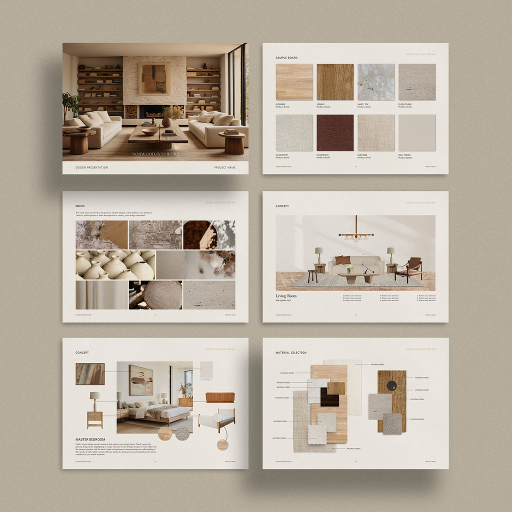 Interior Design Portfolio Design Layout