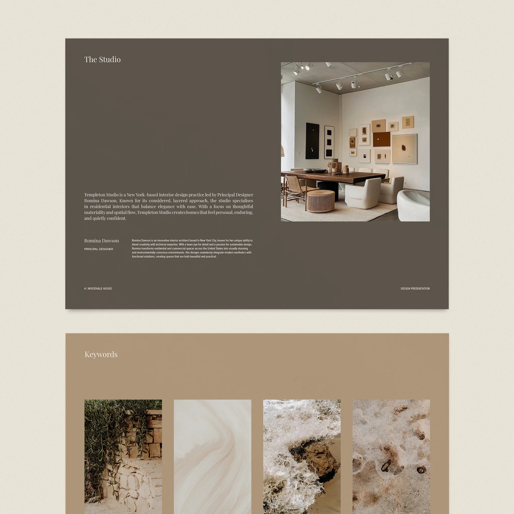 Templeton | Interior Design Presentation Template