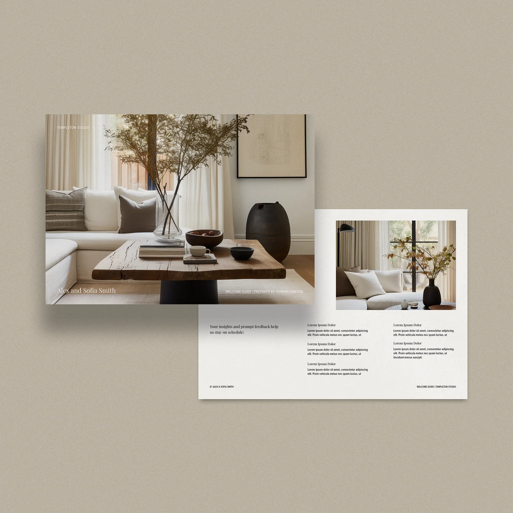 Templeton | Welcome Guide Template – Sonderpath Studio