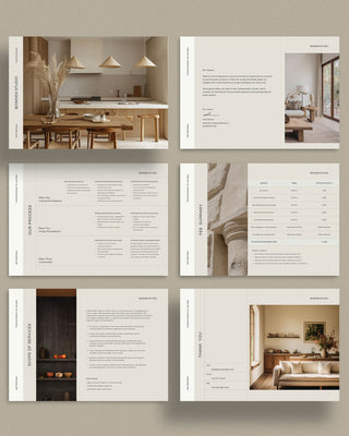 Interior Design Proposal Template, Canva Template for Interior Designers