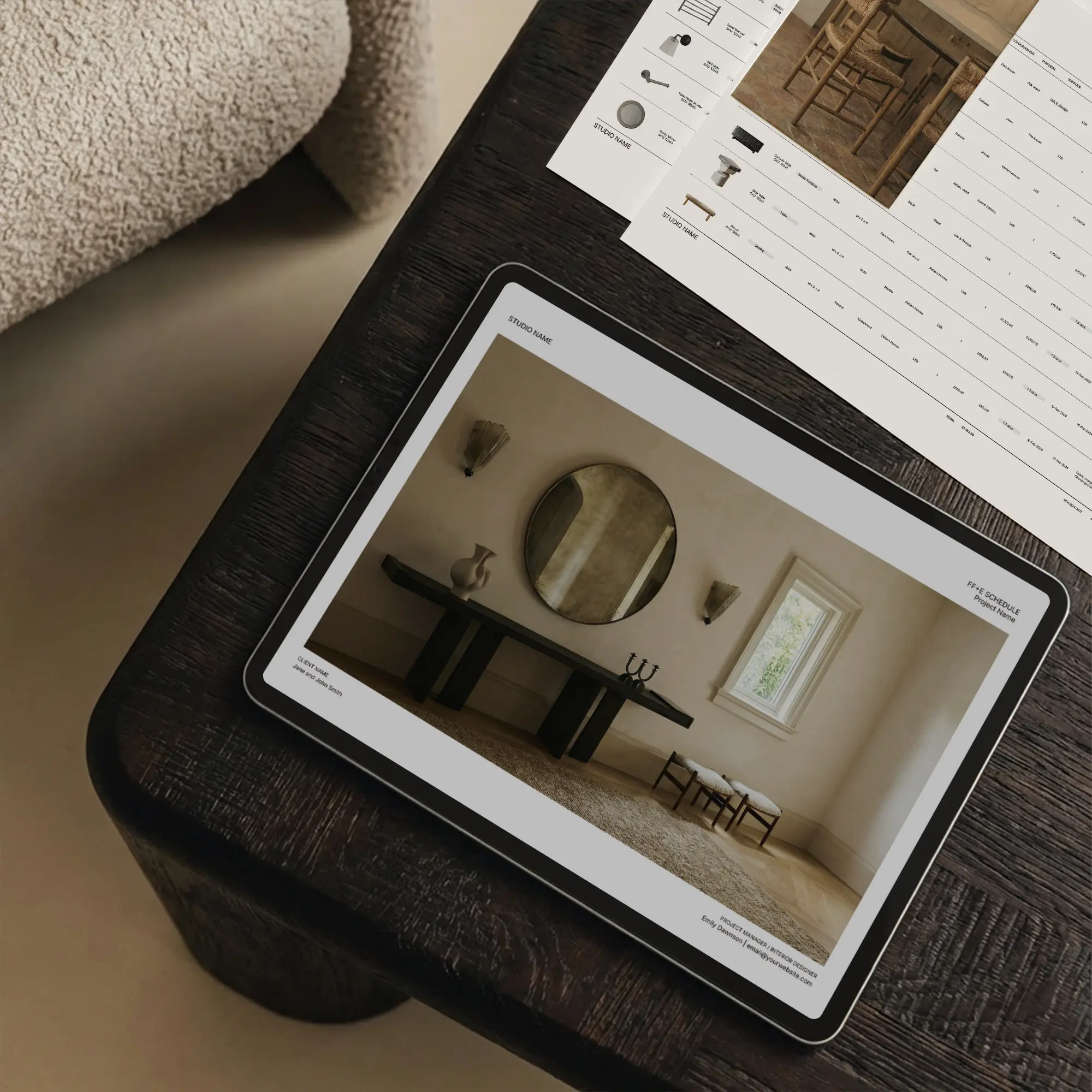 FF&E Schedule Templates for Interior Designers | Sonderpath Studio