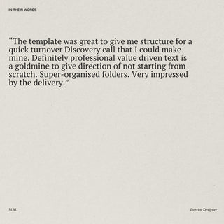 Atelier 77 | Investment and Design Services Guide Template