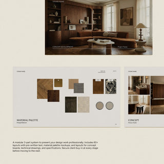 Atelier 77 | Interior Design Presentation Template – Sonderpath Studio