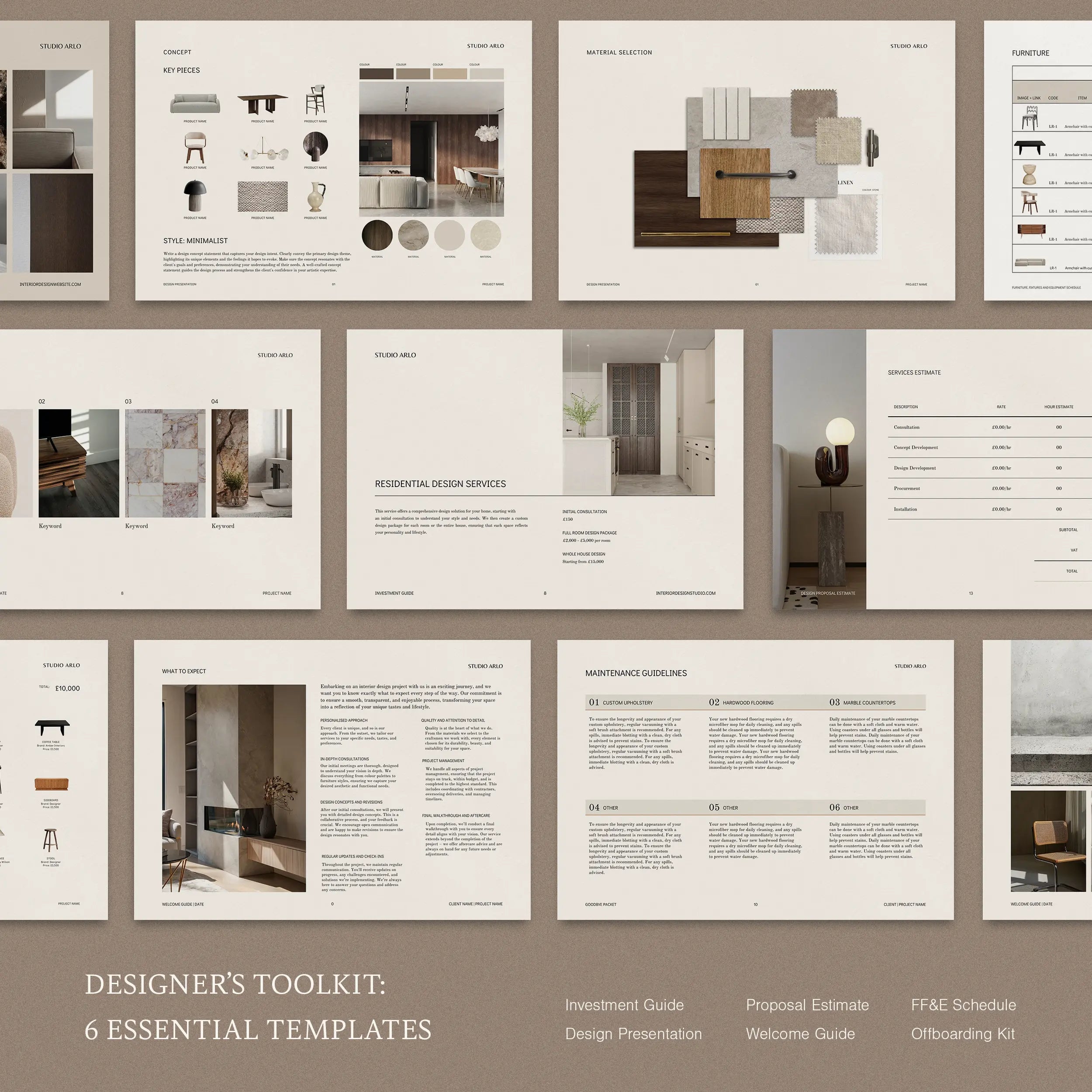 Norwood | Interior Design 3-in-1 Template Bundle - Design Presentation ...