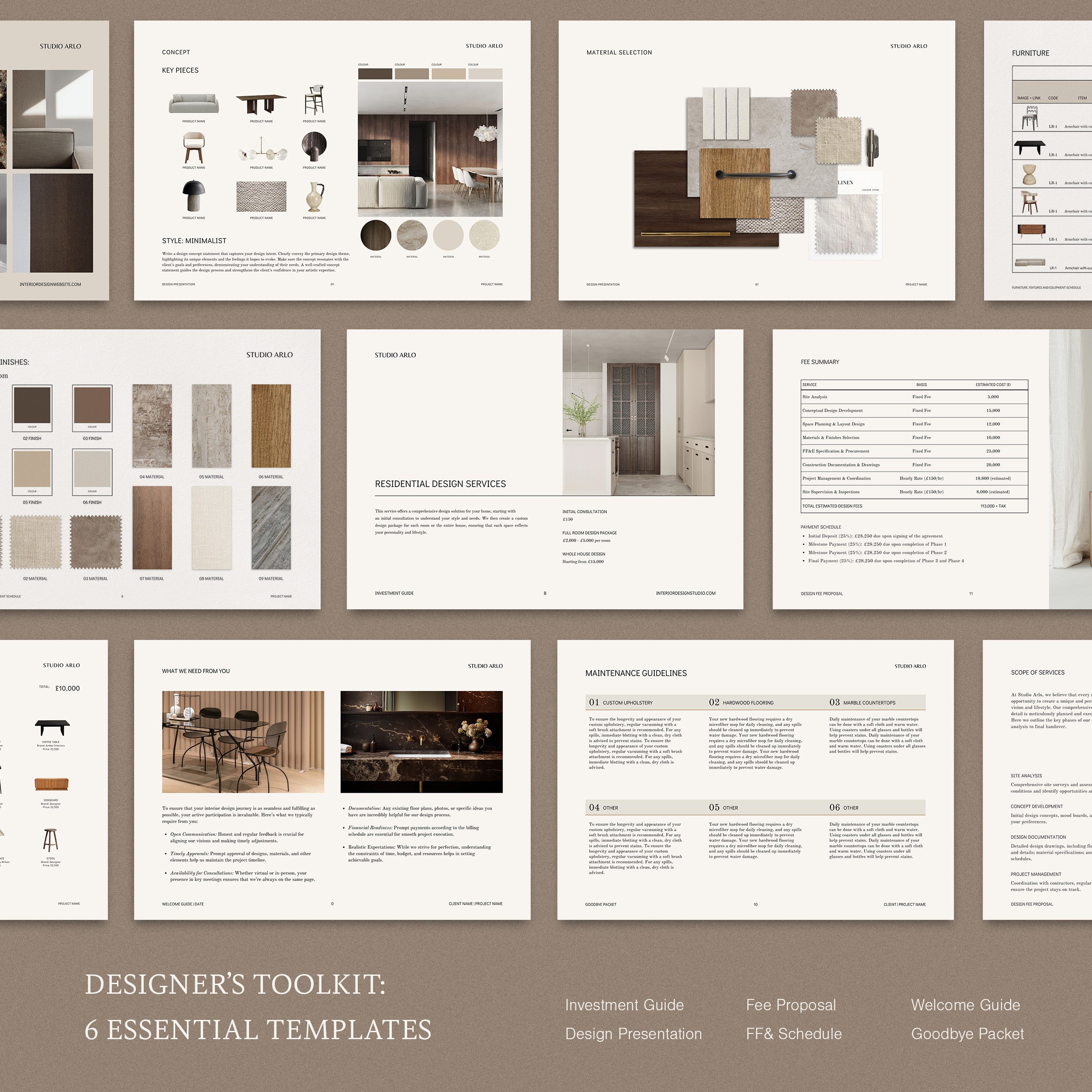 Interior Design Template Bundles – Sonderpath Studio