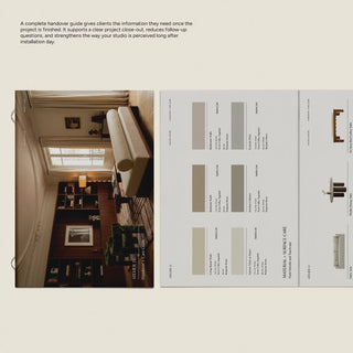 Atelier 77 | Client Handover and Care Guide Template