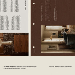 Atelier 77 | Client Handover and Care Guide Template