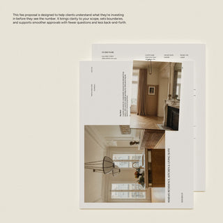 Atelier 77 | Interior Design Fee Proposal Template