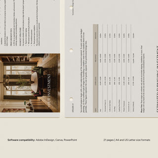 Atelier 77 | Investment and Design Services Guide Template