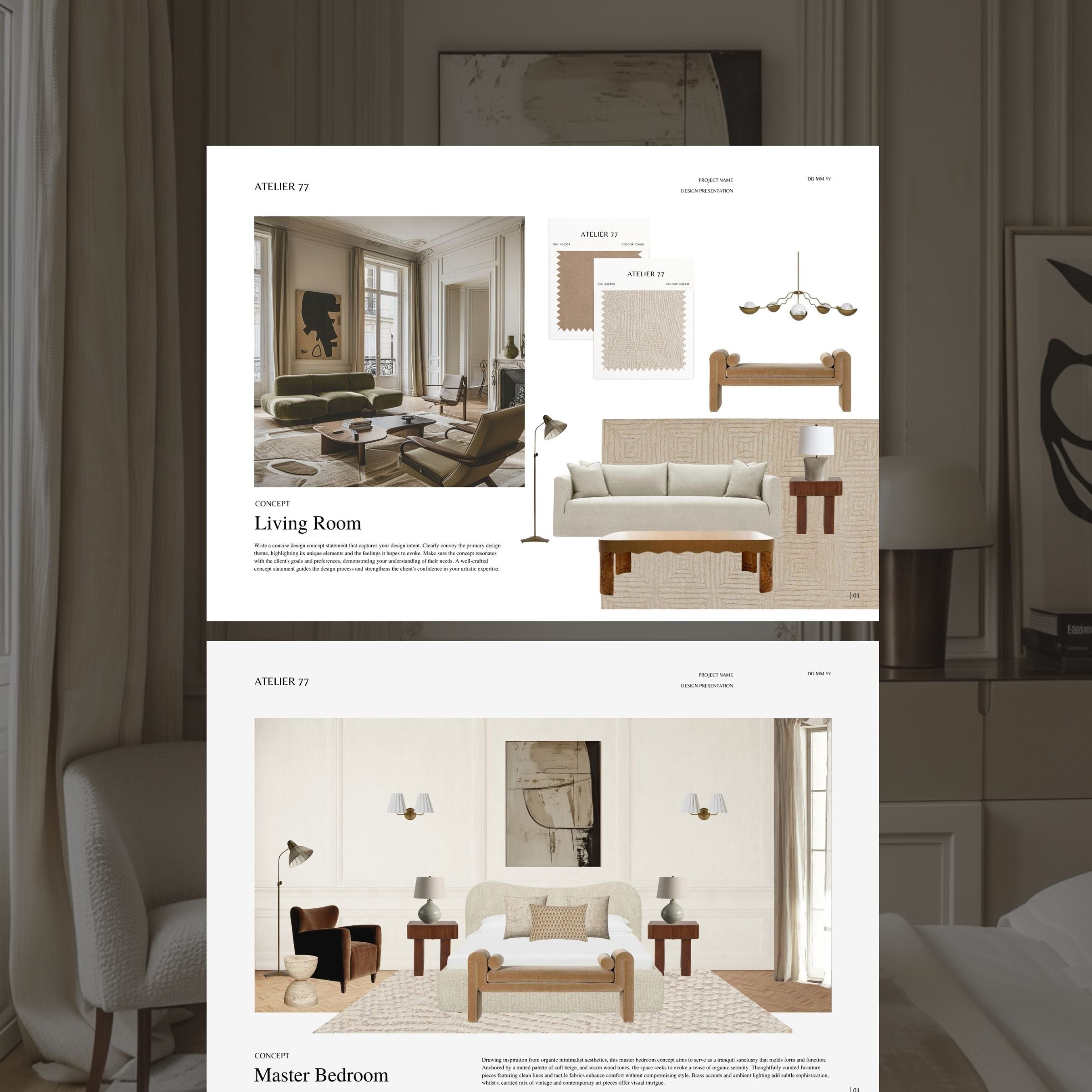 Gallo | Interior Design 3-in-1 Template Bundle - Design Presentation ...