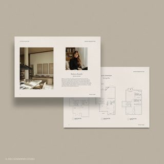 Bianchi | Interior Design 3-in-1 Template Bundle: Fee Proposal, Design Presentation, and FFE Schedule