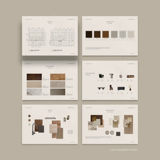 Bianchi | Interior Design 3-in-1 Template Bundle: Fee Proposal, Design Presentation, and FFE Schedule