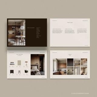 Bianchi | Interior Design 3-in-1 Template Bundle: Fee Proposal, Design Presentation, and FFE Schedule