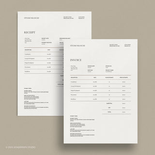 Bianchi | Interior Design 3-in-1 Template Bundle: Fee Proposal, Design Presentation, and FFE Schedule