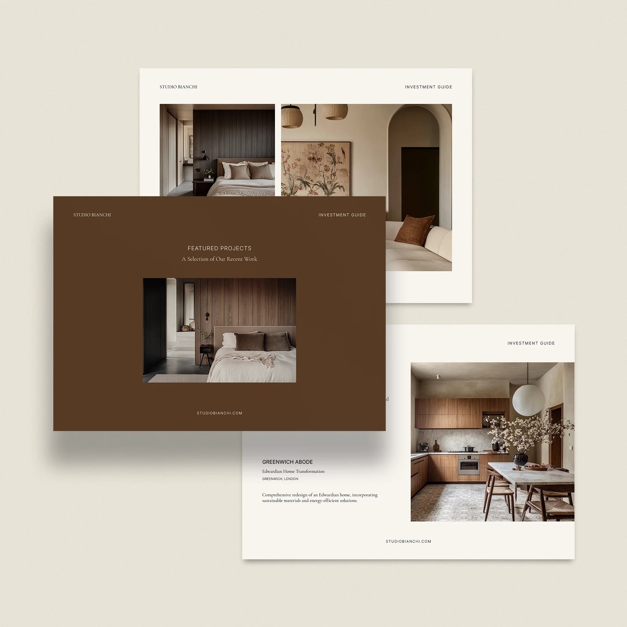 Bianchi | Interior Design Investment and Services Guide Template