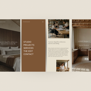 Bianchi | Squarespace Website Template for Interior Designers