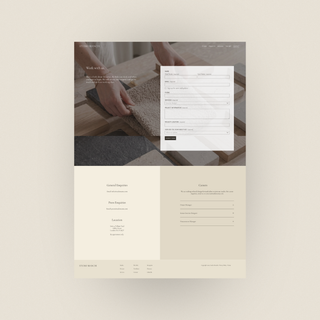 Bianchi | Squarespace Website Template for Interior Designers