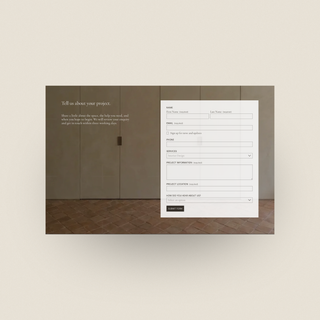 Bianchi | Squarespace Website Template for Interior Designers