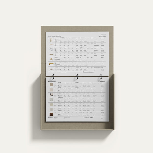 Templeton FFE Schedule Template Sonderpath Studio
