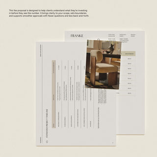 Franke | Interior Design Fee Proposal