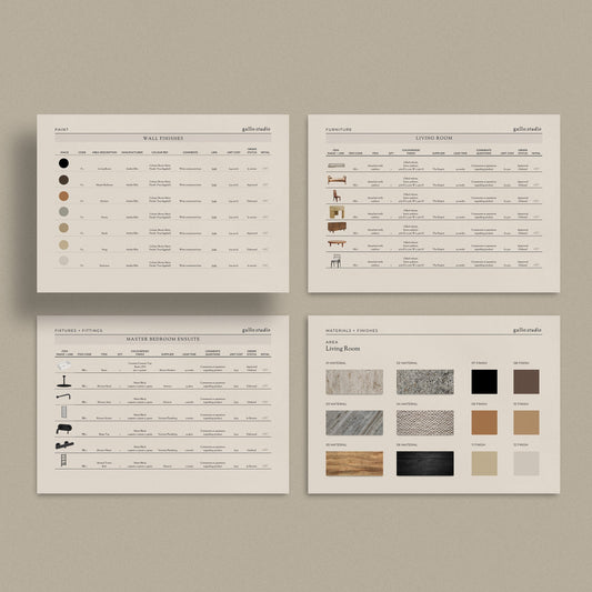 FF+E Schedules – Sonderpath Studio