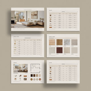 Norwood | Interior Design 3-in-1 Template Bundle - Design Presentation, Fee Proposal, and FF+E Schedule