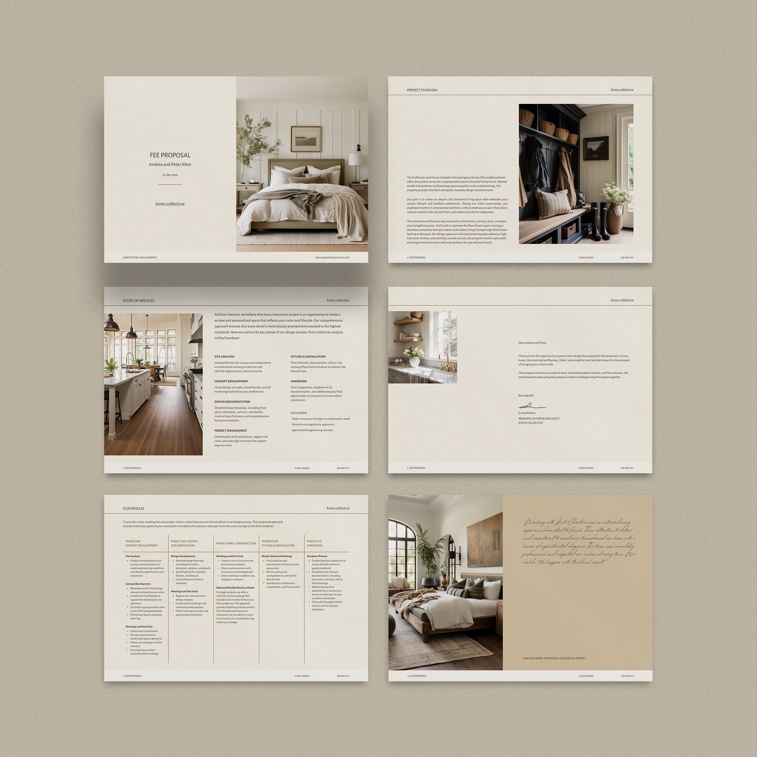 Kinto | Interior Design 3-in-1 Template Bundle - Design Presentation ...