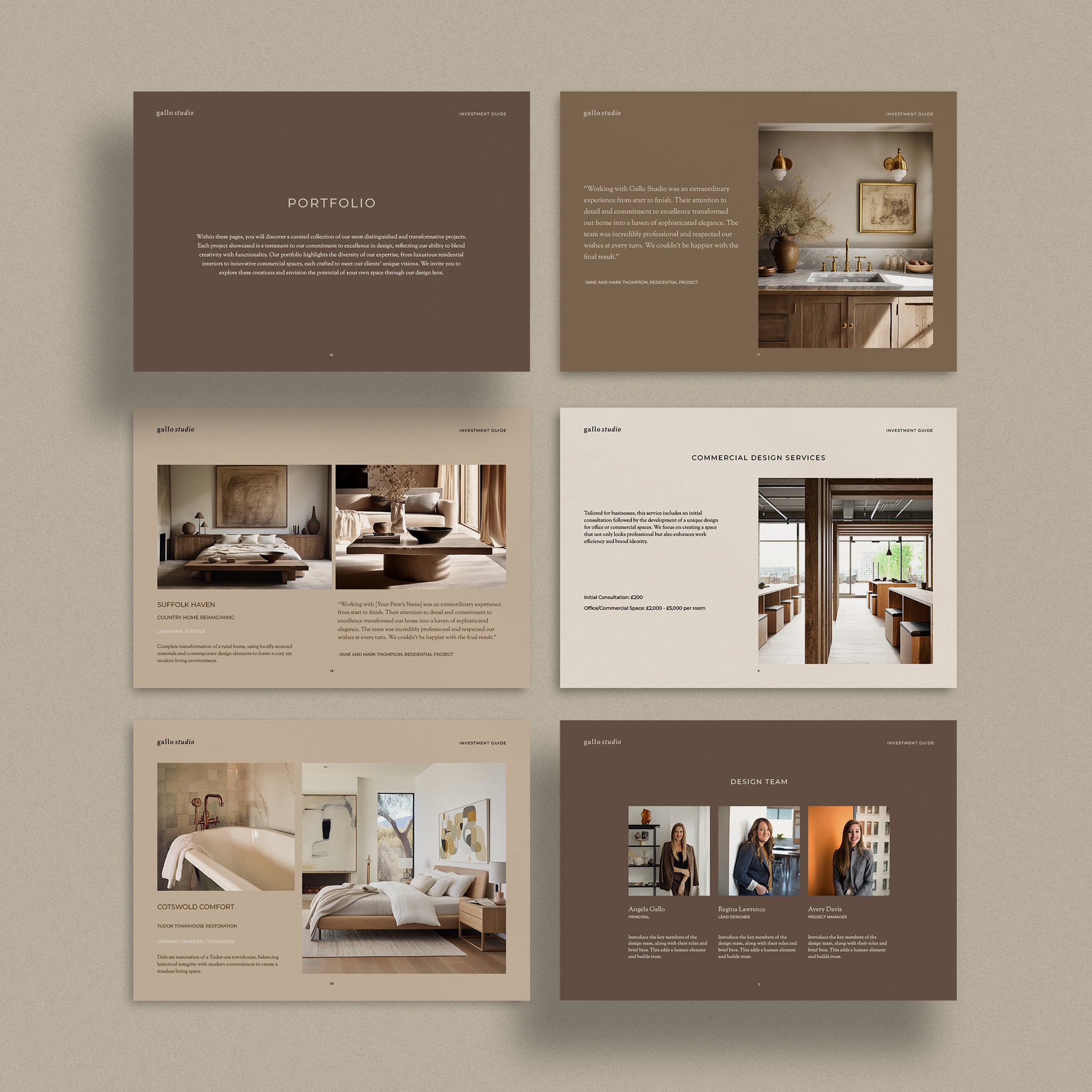 Gallo | Interior Design Investment and Services Guide Template ...