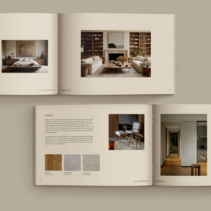 Interior Design Portfolio Template – Sonderpath Studio