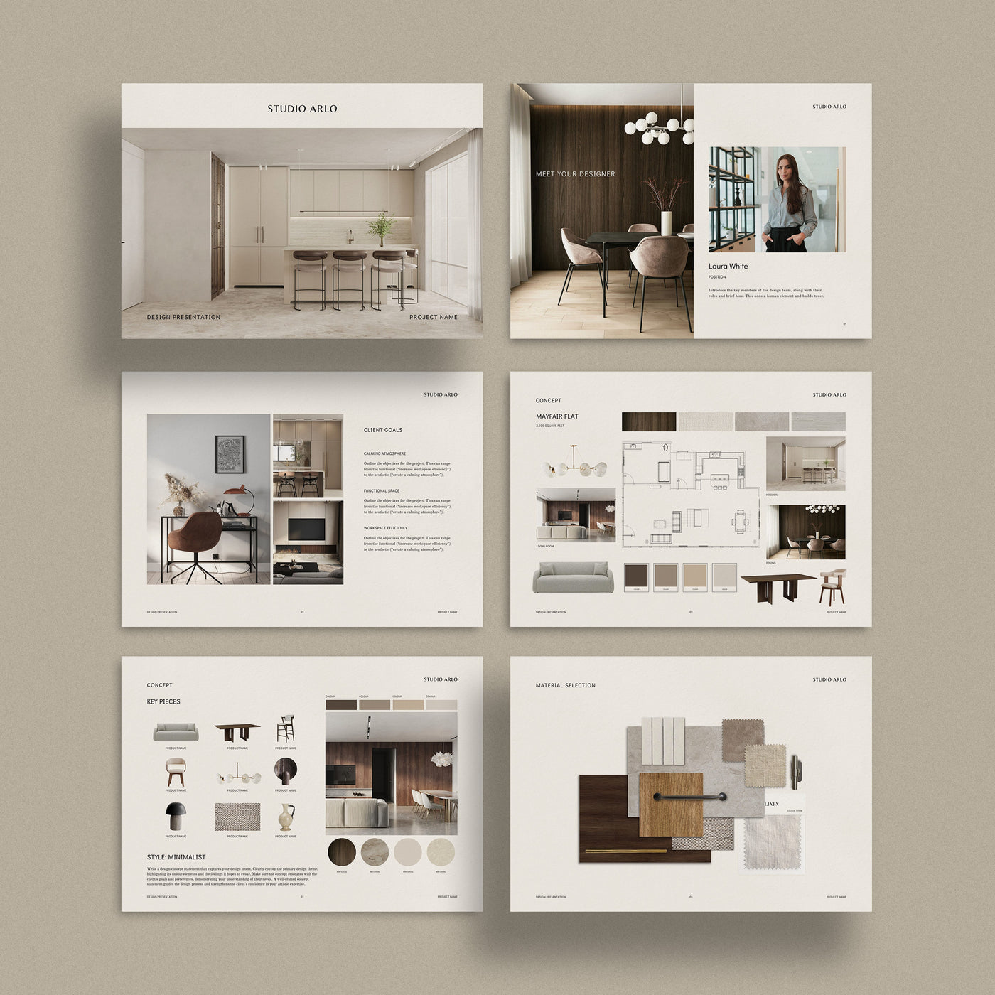 Arlo | Interior Design Presentation Template – Sonderpath Studio