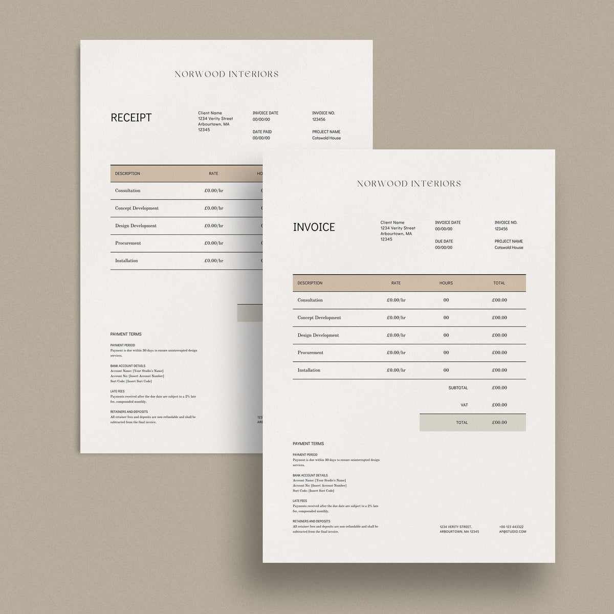 Fee Proposals – Sonderpath Studio
