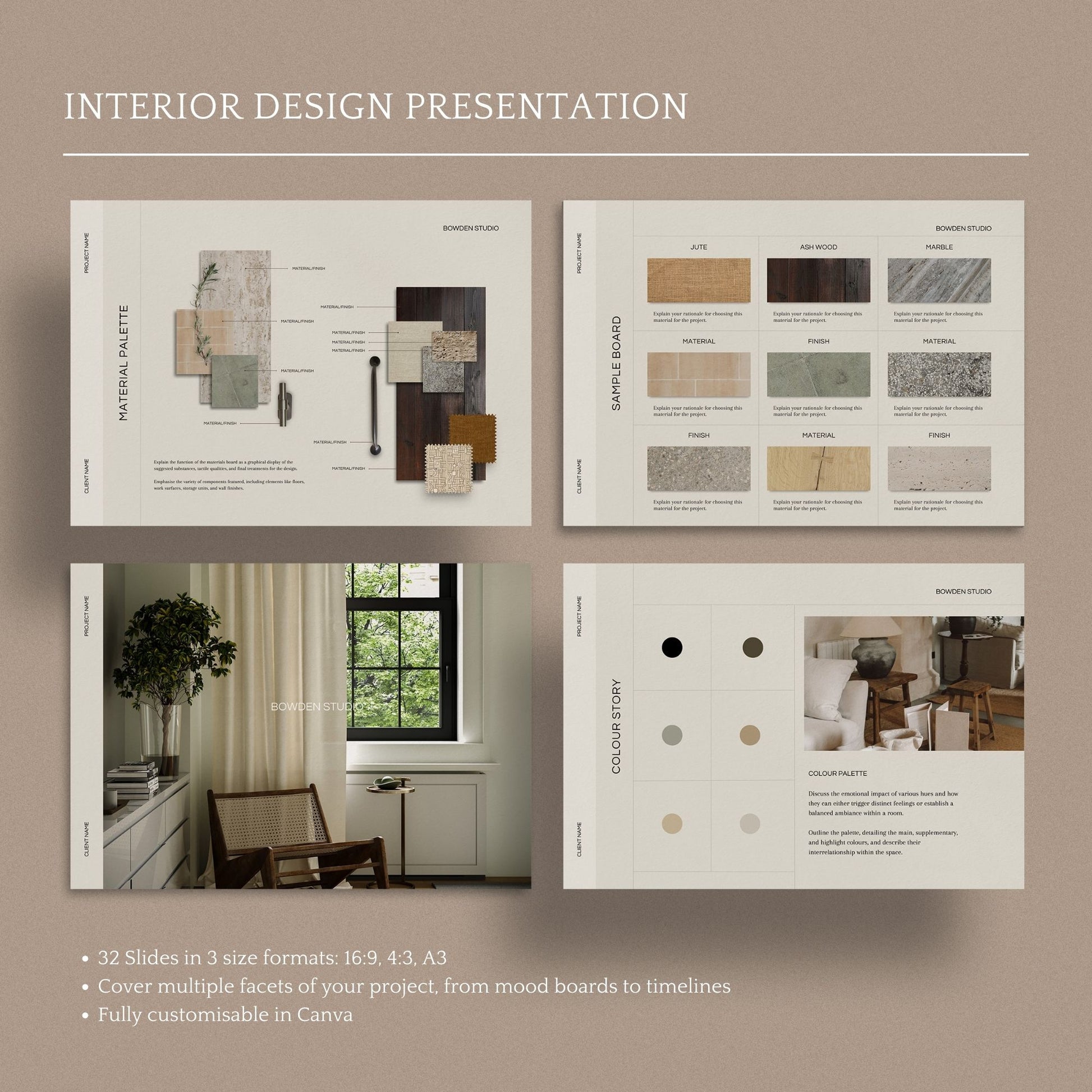Architectural & Interior Design Presentation Board Templates