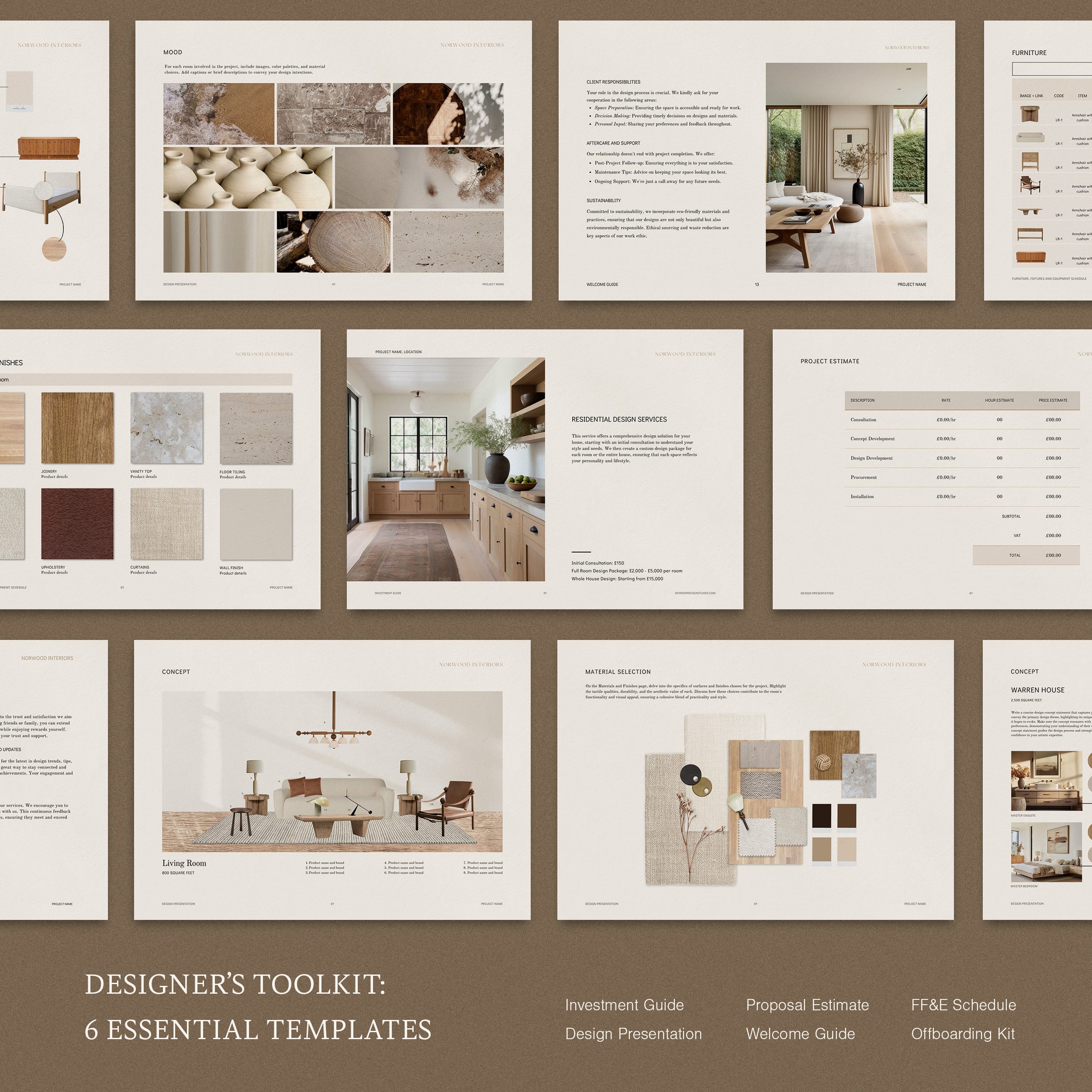 Norwood | Interior Designer's Template Kit: 6 Essential Templates ...