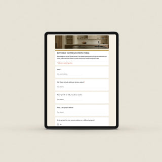 Kitchen Interview Form.pdf Kitchen Design Questionnaire Template | Sonderpath Studio