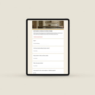 Kitchen Questionnaire