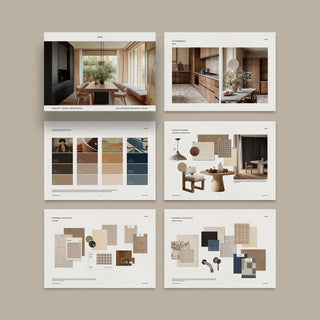 Miro | Interior Design 3-in-1 Template Bundle: Fee Proposal, Design Presentation, and FFE Schedule