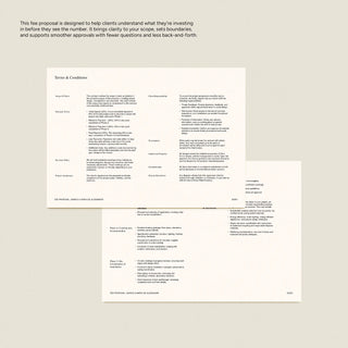 Miro | Interior Design Fee Proposal Template