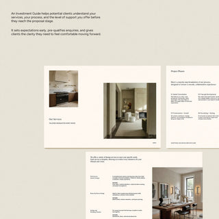 Interior Design Investment Guide Template | Sonderpath Studio