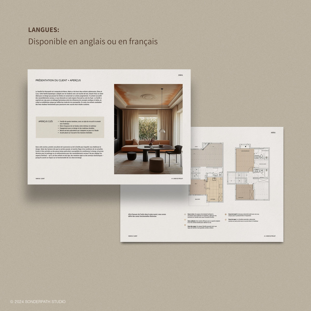 Atelier 77 | Interior Design Presentation Template – Sonderpath Studio