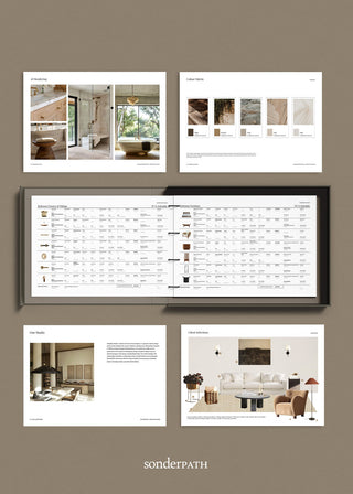 Templeton | Interior Design 3-in-1 Template Bundle: Fee Proposal, Design Presentation, and FFE Schedule