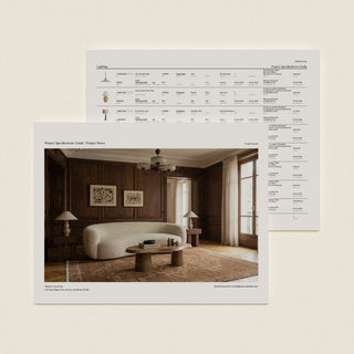 Ffe Kit FF&E Schedule Template for Interior Designers | Sonderpath Studio