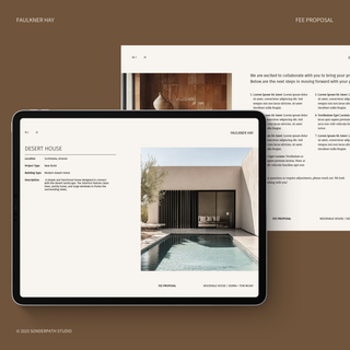 Faulkner Hay | Interior Design Fee Proposal Template