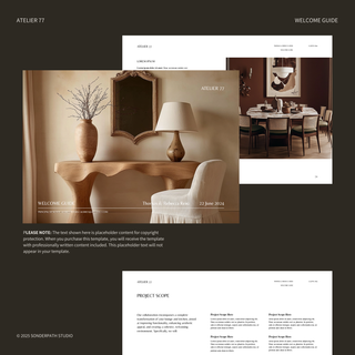 Atelier 77 | Welcome Guide Template