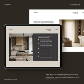 Atelier 77 | Welcome Guide Template