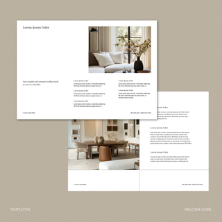 Templeton | Welcome Guide Template