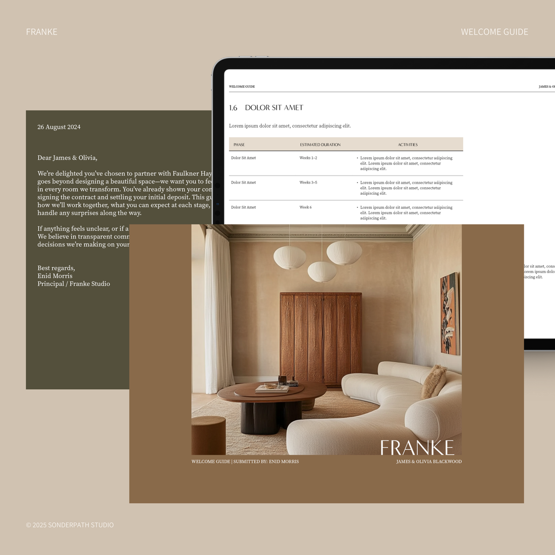 Interior Design Welcome Guide Template | Sonderpath Studio